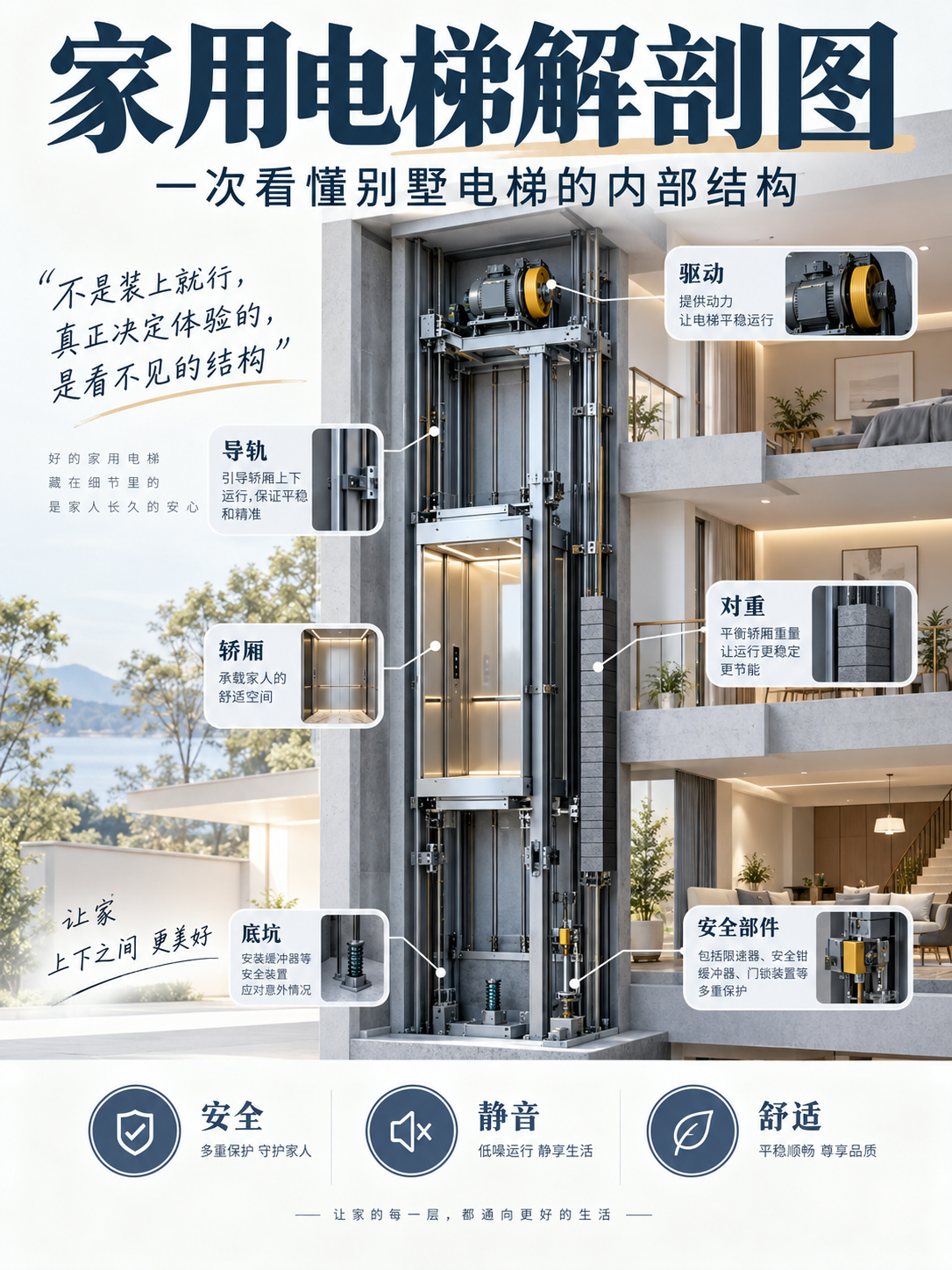 铜仁家用电梯里面到底藏了什么？一张图拆给你看